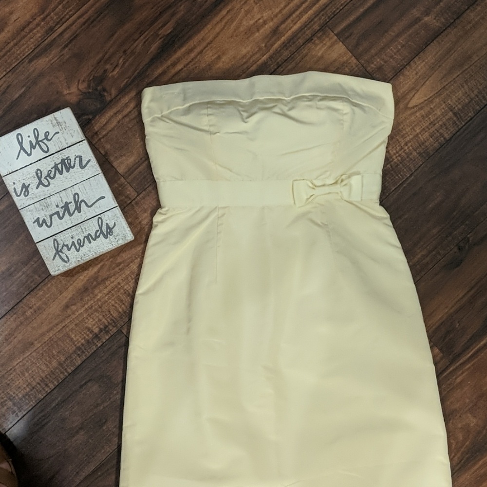 J. Crew Strapless Bow Cocktail Dress 2P
